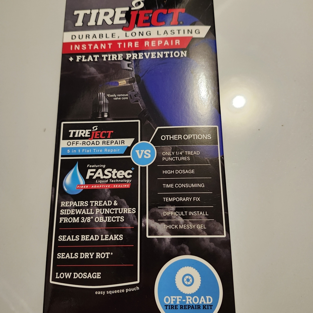 Tireject Tire Repair Kit Off Road Jeep Toyota TRD Tacoma 4runner Ford Bronco